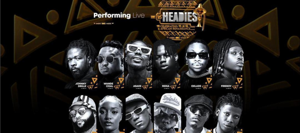 Wande Coal, Seyi Vibez, Rema, Asake, Ayra Starr to Perform at 2023 Headies Award