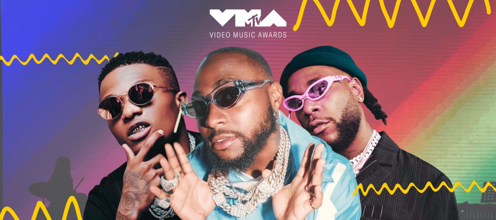 Burna Boy, Wizkid, Davido and Others Nominated at MTV VMAs 2023