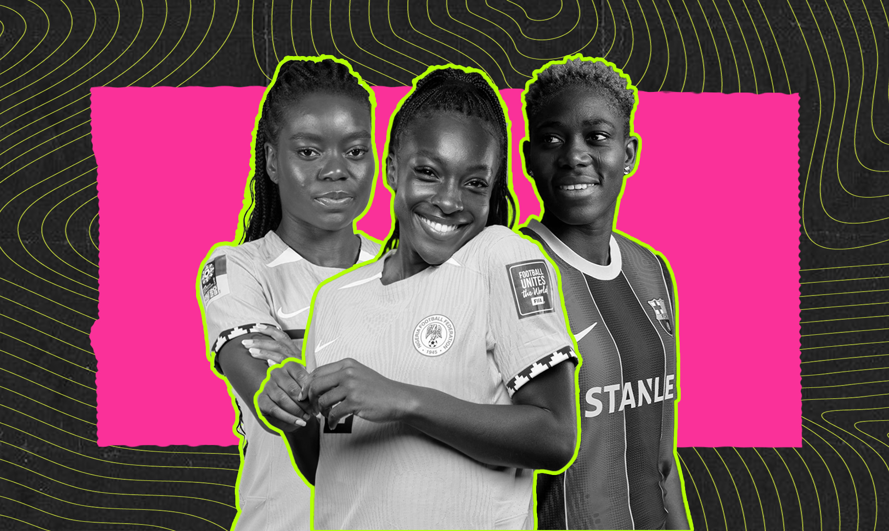 Meet Nigeria's female football stars, who look stunning off the field of play, and showcase their beauty and lifestyle.