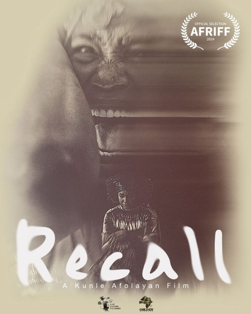 Official poster for 'Recall' by Kunle Afolayan