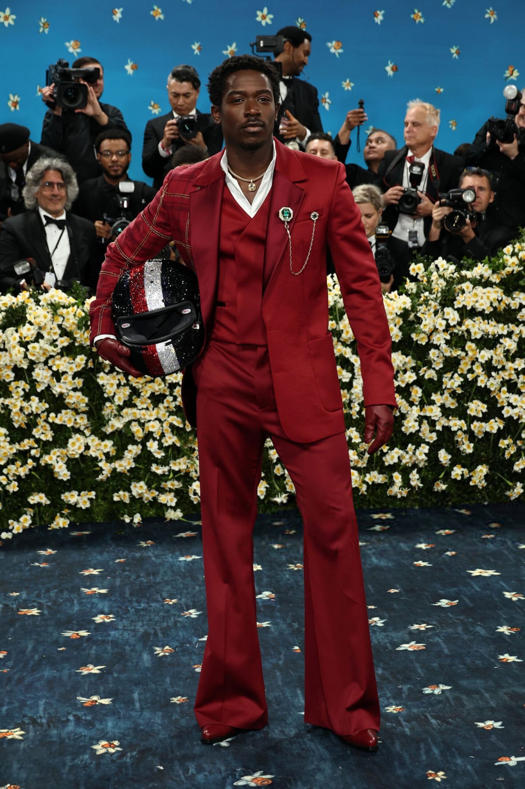 Damson Idris in Tommy Hilfiger and Swarovski