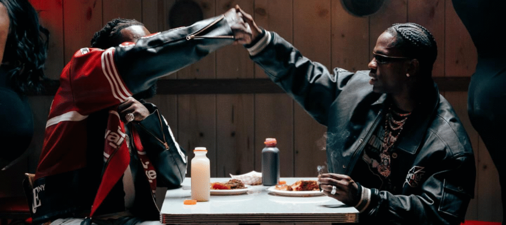 Burna Boy and Travis Scott Throw a Warehouse Party in "TaTaTa" Video