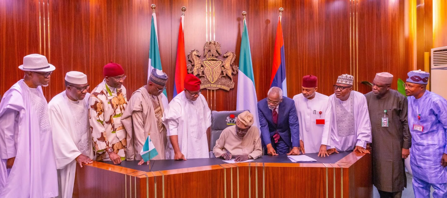 President Bola Tinubu signing the Electoral Act 2026 (Amendment) Bill into law