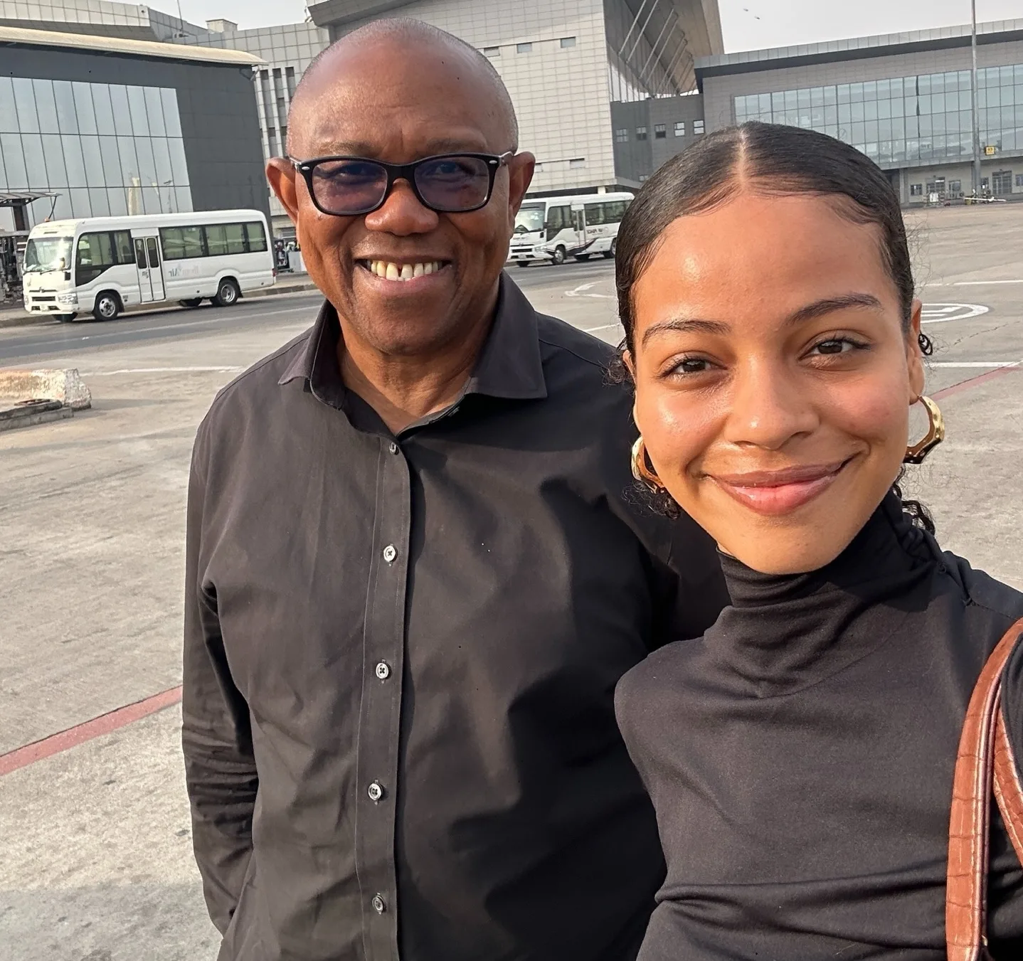 Presidential aspirant Peter Obi with singer, Nwadiuto Rosman