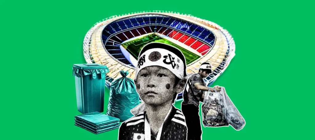 Japan fans are an example for Nigerians on cleaning environment