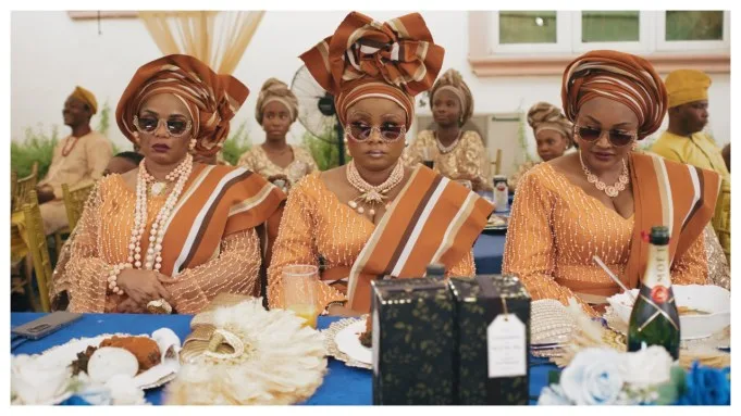 Iyabo Ojo, Mercy Aigbe, Bimbo Ademoye, and Omowunmi Dada as Baba Segi's wives.